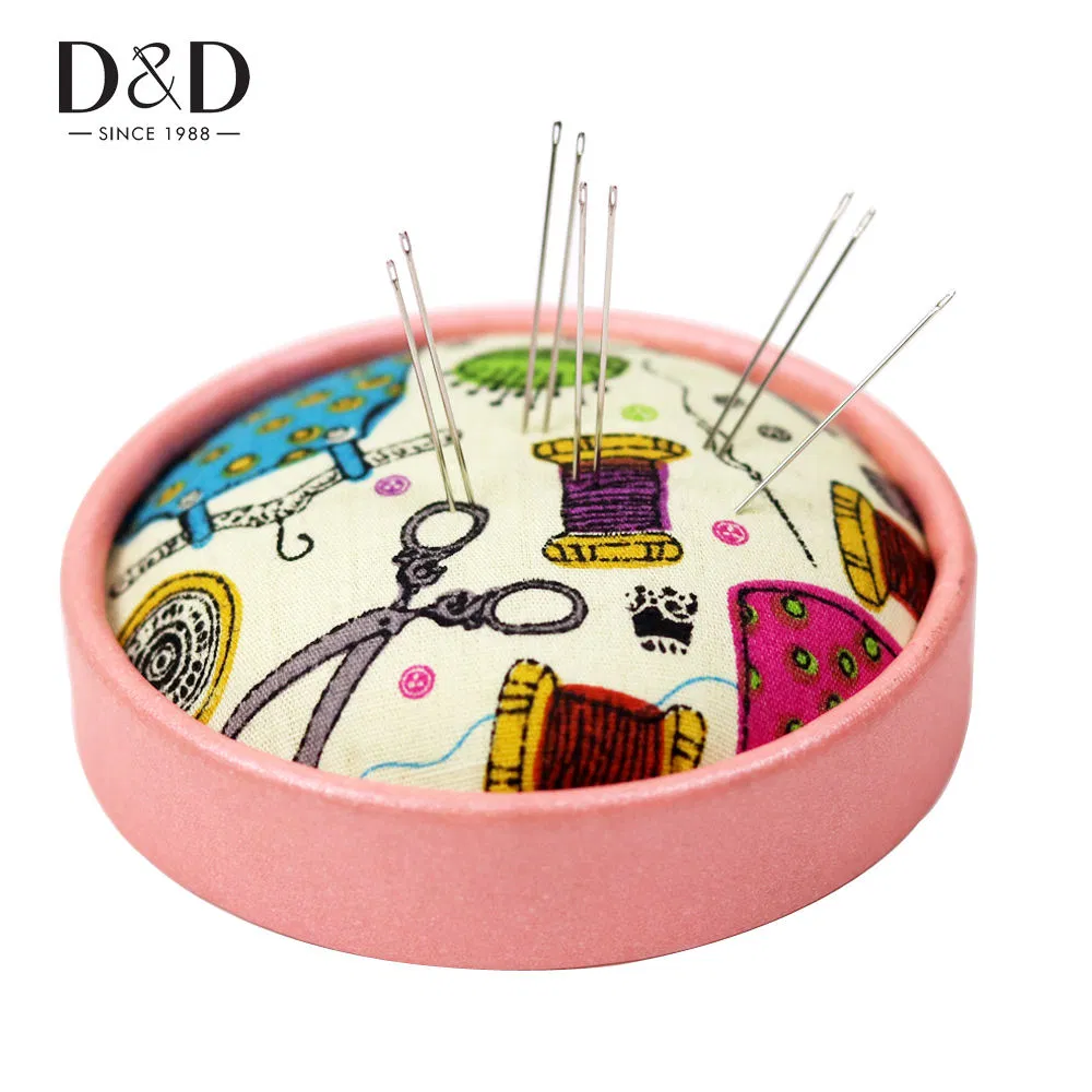 Complete Travel Sewing Kit with Fabric Pincushion, Needles, and Scissors