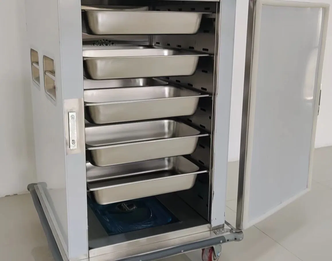 Mobile Electric Food Warmer Cabinet with Wheels 304 Stainless Steel