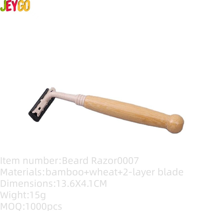 Wholesale Portable Mini Shavers with Eco-Friendly Natural Bamboo Handles for Hotels Travel.
