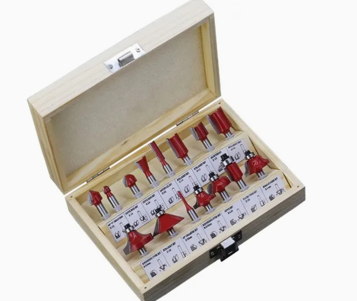 Набор фрез Hautine для деревообработки, 15 шт