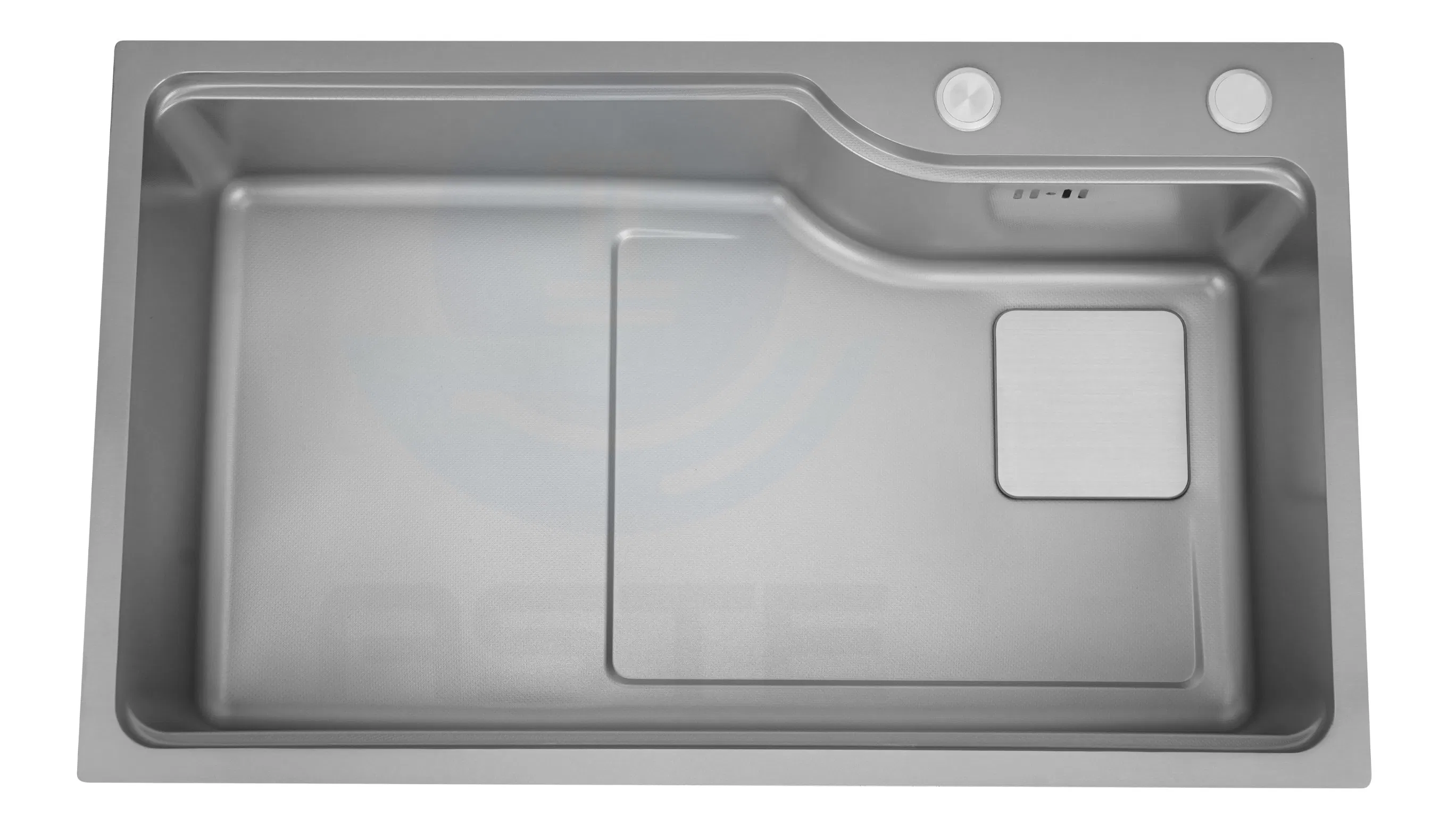 68× 45 Cm with Innovative Drainage System and Multifunction with Accessories Drawn Pressing Stainless Steel 304 Single Bowl Kitchen Sink Spr6845