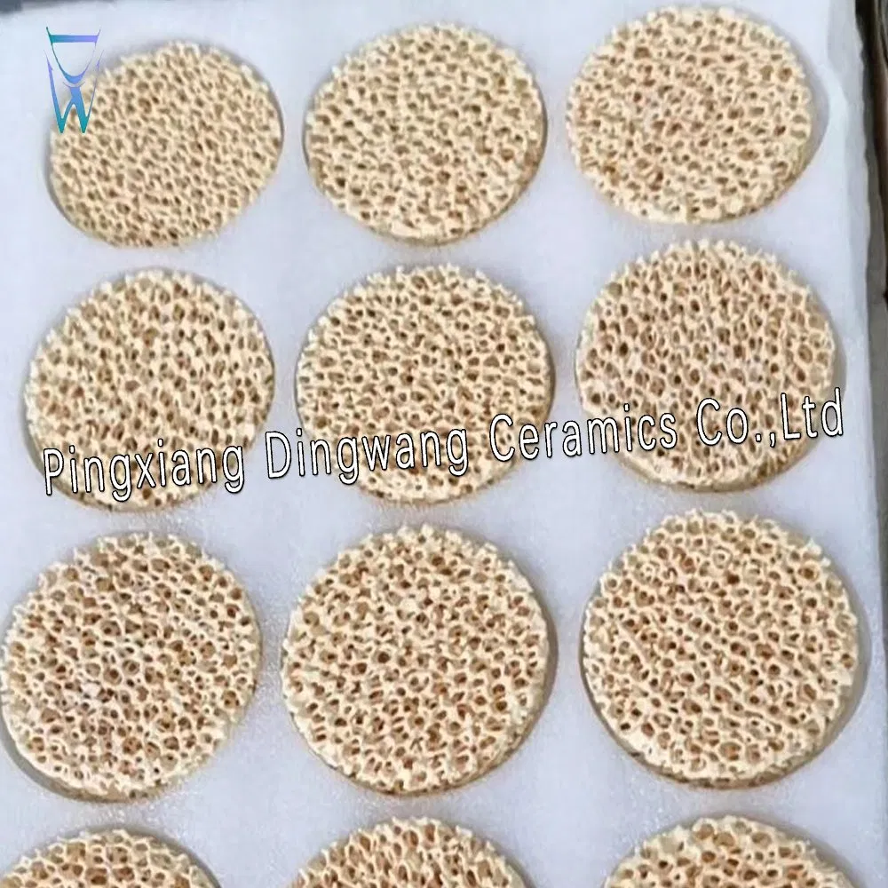 Пористый керамический фильтр Alumina Zirconia SiC для литья