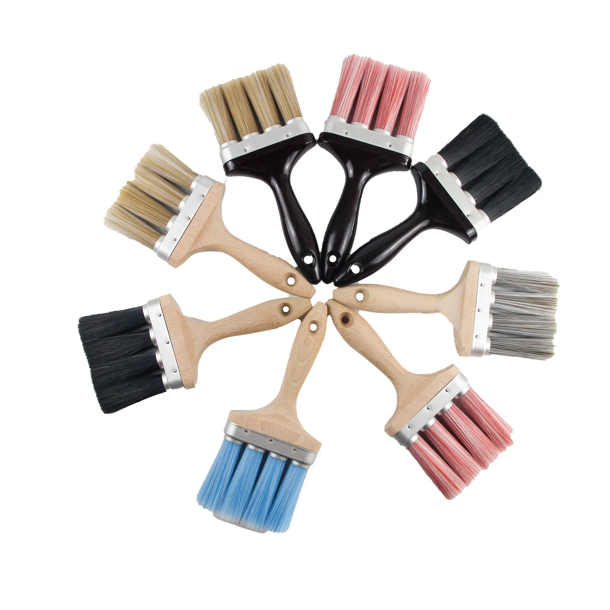 Gmtools 10PCS Set Hair Aluminium Tube Wood Handle Artist Paint Brushes Painting Type