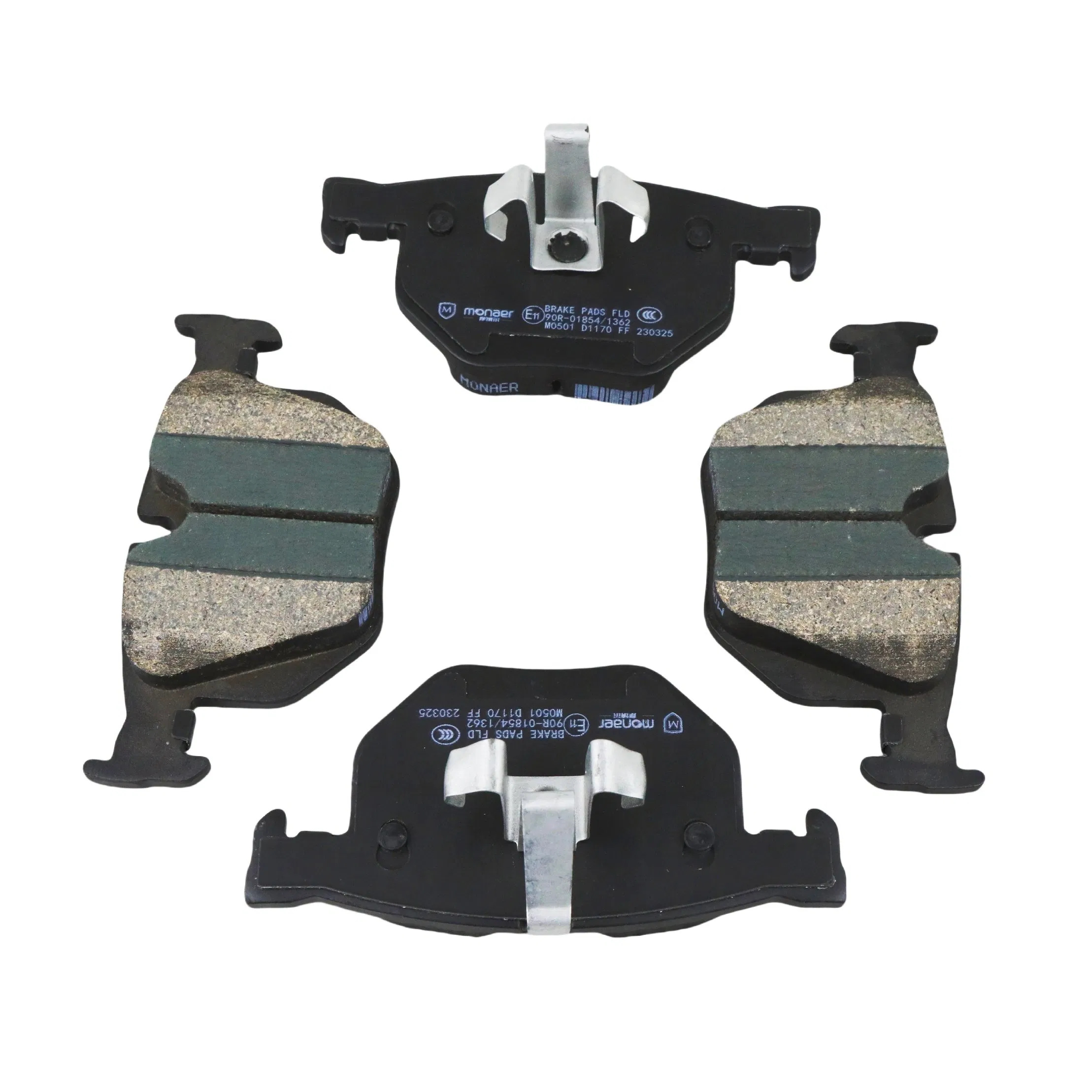 Monaer Ceramic Brake Pads D1170 for Nissan Front Disc Brakes