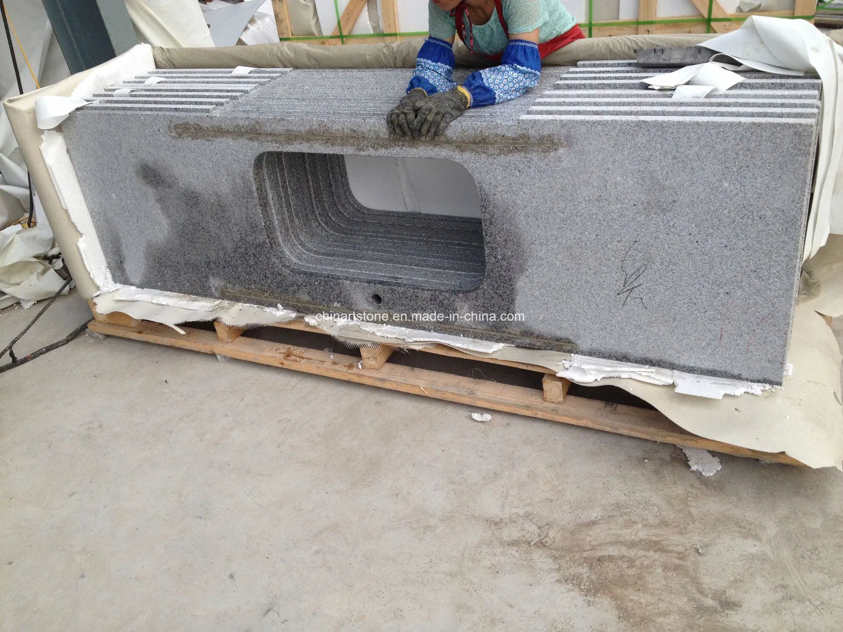 Black Granite Outdoor Countertop for Party or Babecue or Firepit Outside