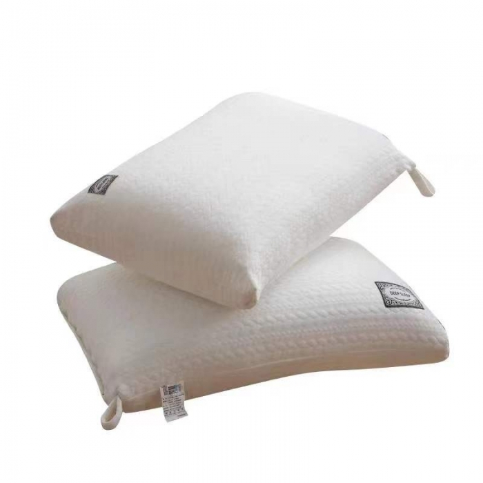 Bedding White Bedding Pillow Feather Fiber Pillows with Cotton Cover