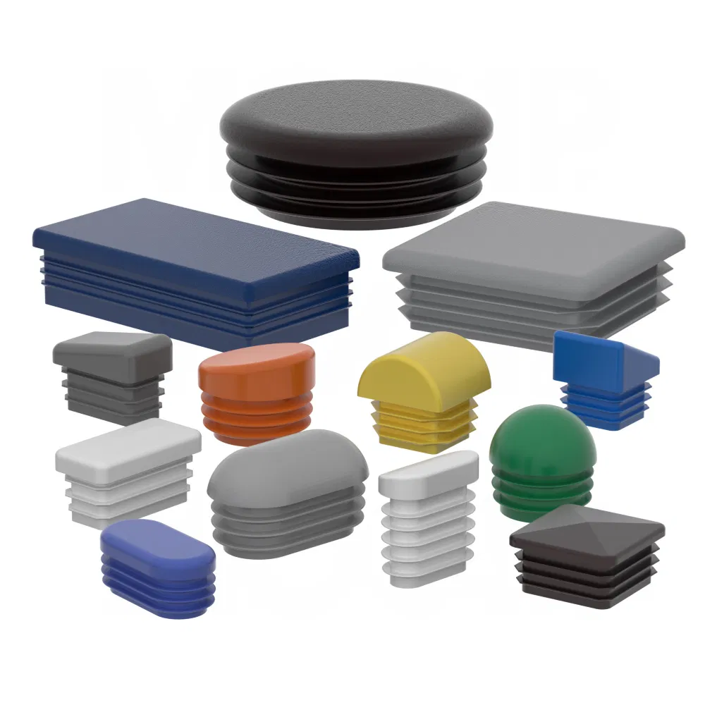 Plastic Pipe Caps Plugs Chair Leg Cap Steel Tube End Cap for Round Square Rectangular Pipe Ends