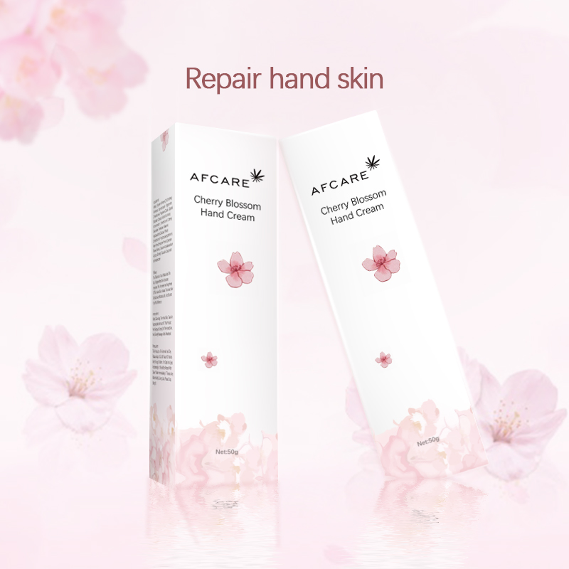 Private Label OEM Mini Natural Organic Whitening Moisturizing Cherry Blossom Hand Cream