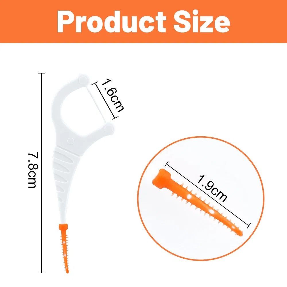 Eco Friendly Wheat Straw Floss Toothpick / 2 in 1 Dental Floss Picks