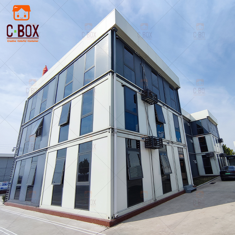 Cbox Easy Installation Expanded Prefab Sliding Z Container Houses of Office Building