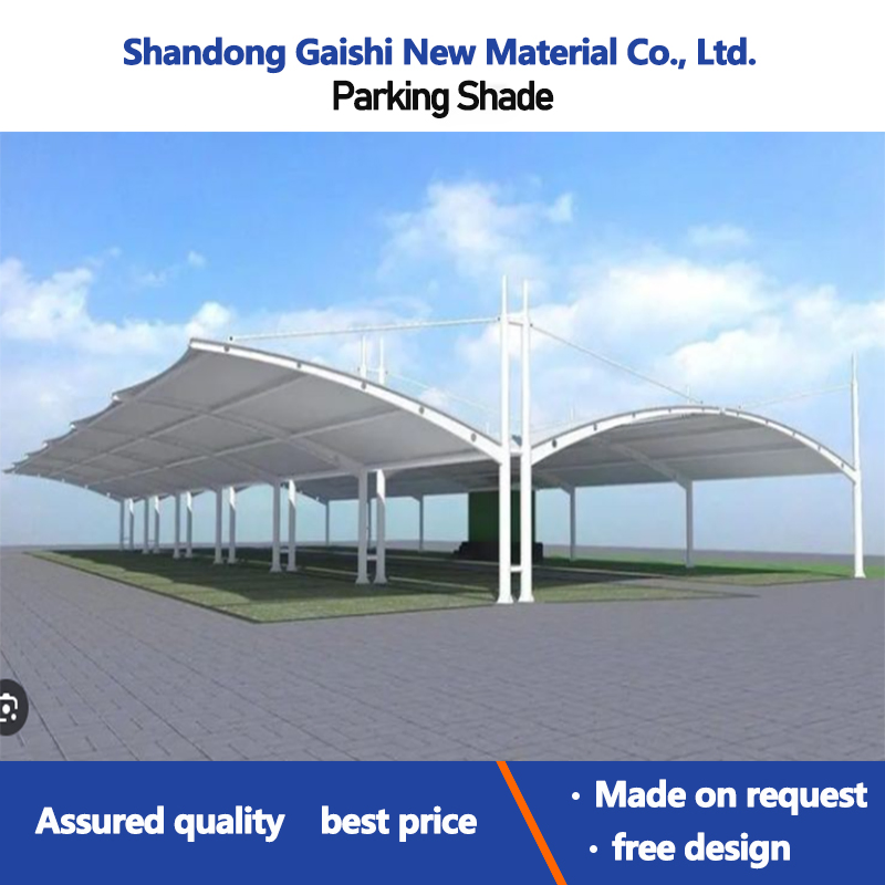 Tensioned Structure Fabric PVDF Waterproof and Flame-Retardant Car Parking Shelter Garage