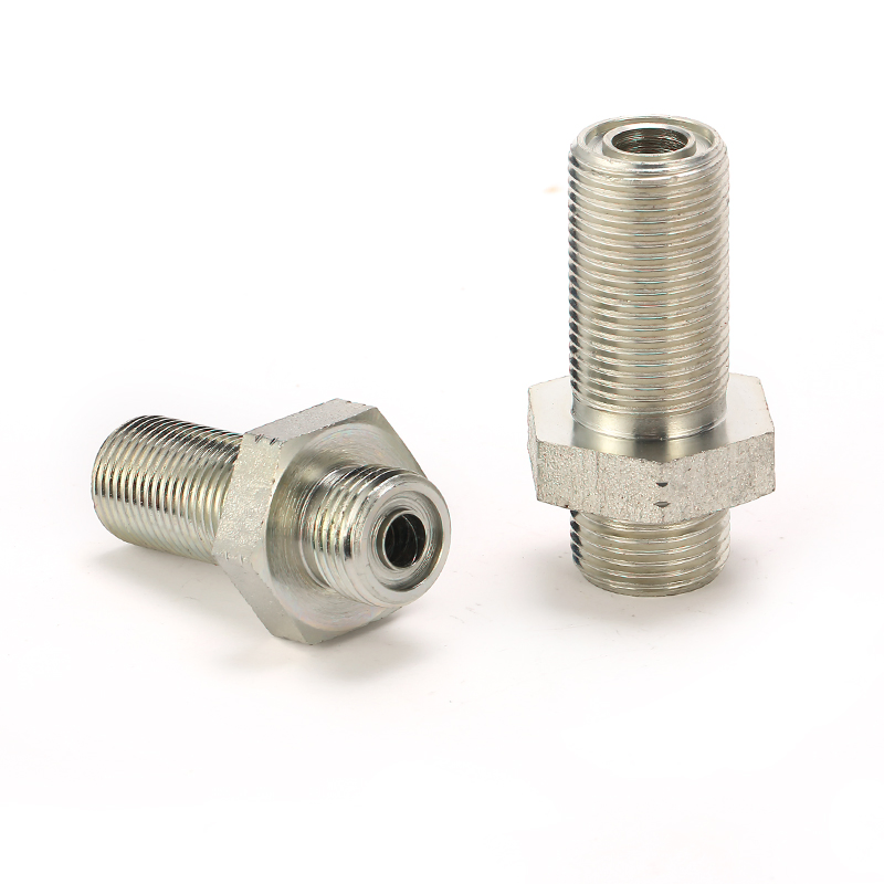 Male Orfs Flat Seal Bulkhead Hydraulic Adaptor