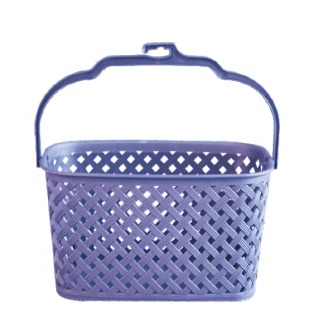 Plastic Basket New House Clean Bathroom Kitchen PE Plastic Rattan Look Basket Storage Basket