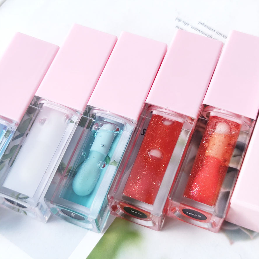Custom Logo Moisturizing Clear Private Label Plumping Colour Changing Lip Oil