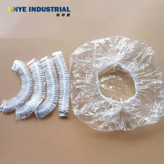 Adults Waterproof Elastic Clear Bathing Salon Hotel Travel Hair Cover Cleaning Plastic Shower Cap