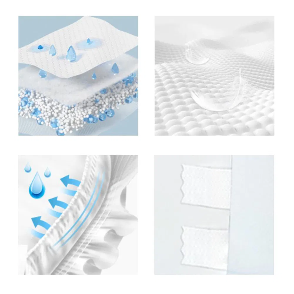 OEM Factory Wholesale Unisex Disposable Adult Diaper