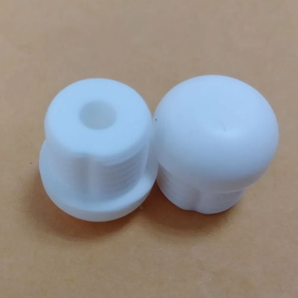 White Silicone Rubber Thread Screw for Toilet Seat Hinge