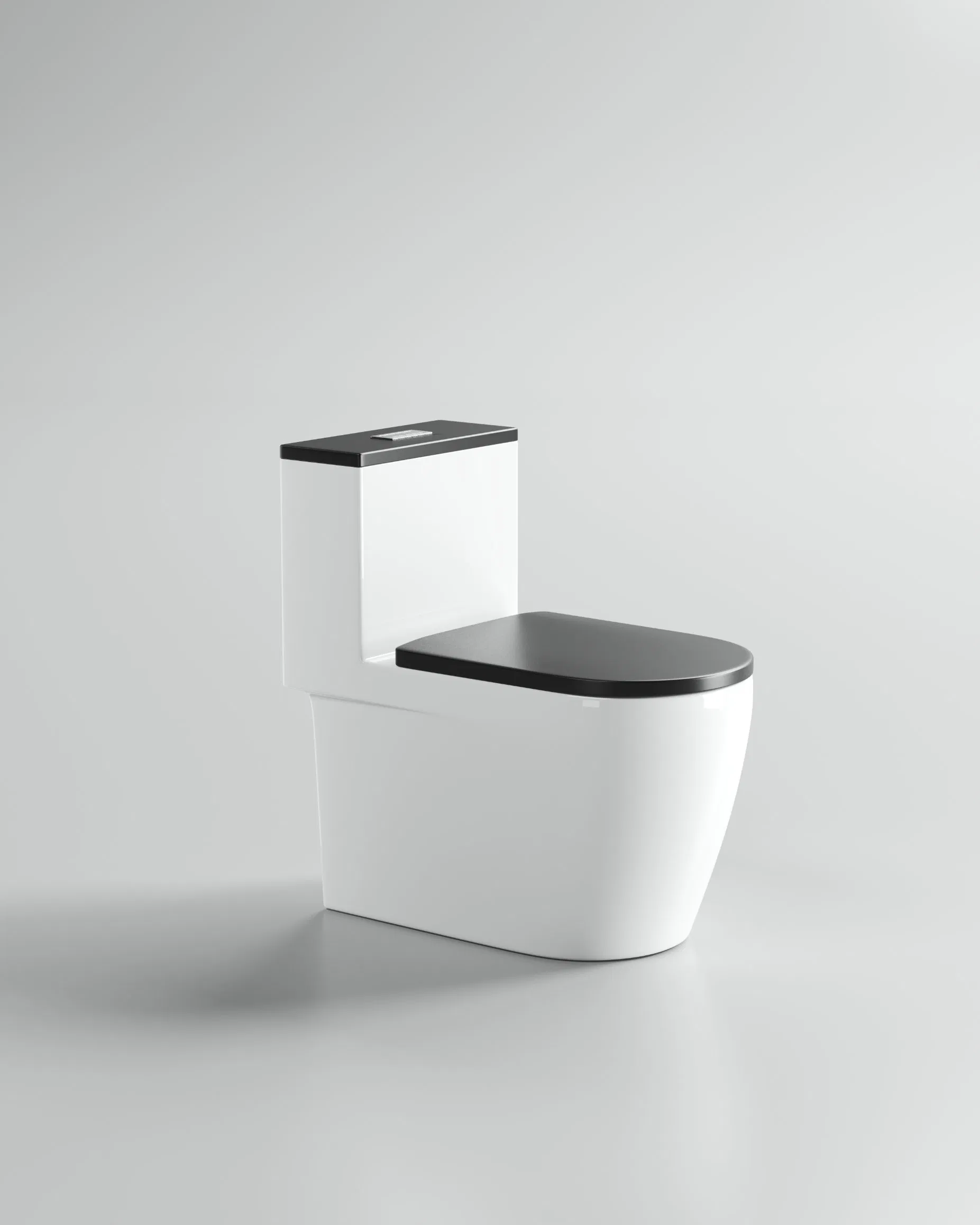New Design Siphonic Flushing Color Back to Wall One Piece European Style Toilet