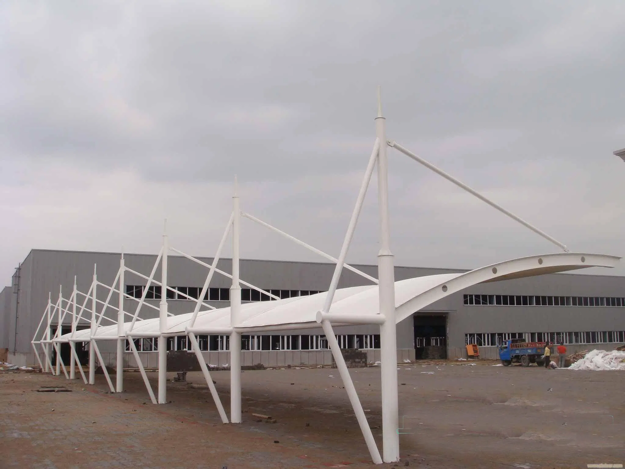 Big Stretch Tension Fabric Landscape Shed Architectural Membrane Structurelarge Fabric Structure