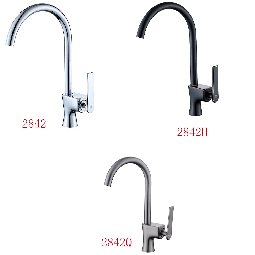 China Wholesale Chrome Brass Sink Kitchen Faucet Single Hole Water Kitchen Tap
