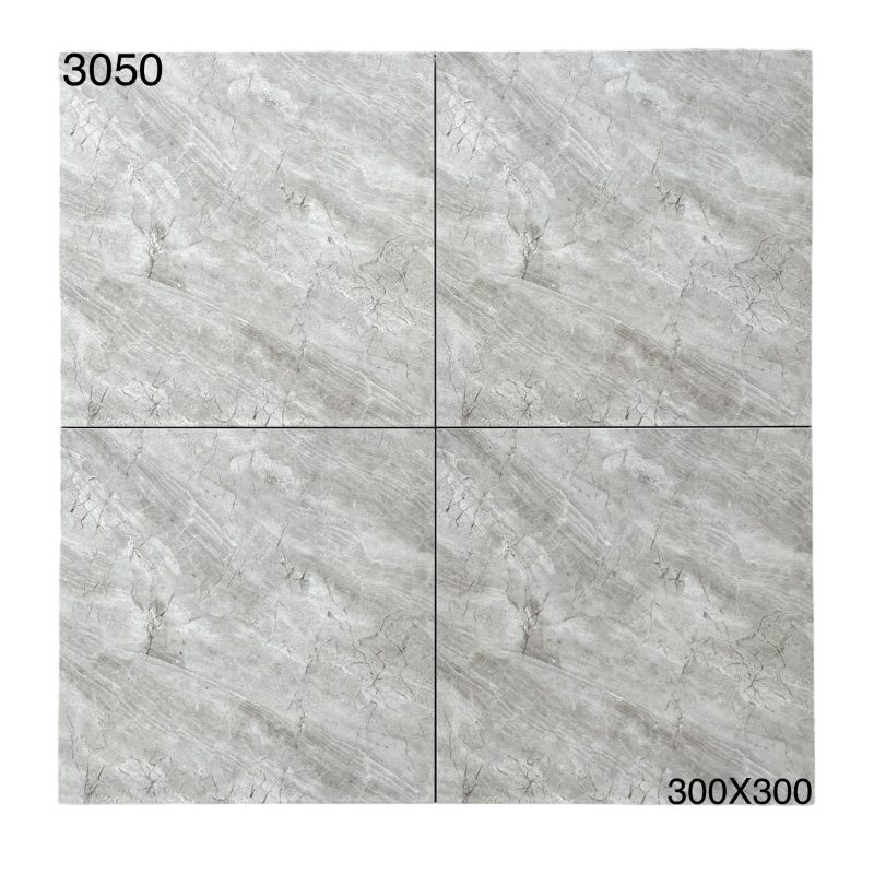 Elegant Natural Stone Effect Porcelain Floor Tiles for Kitchen & Bathroom