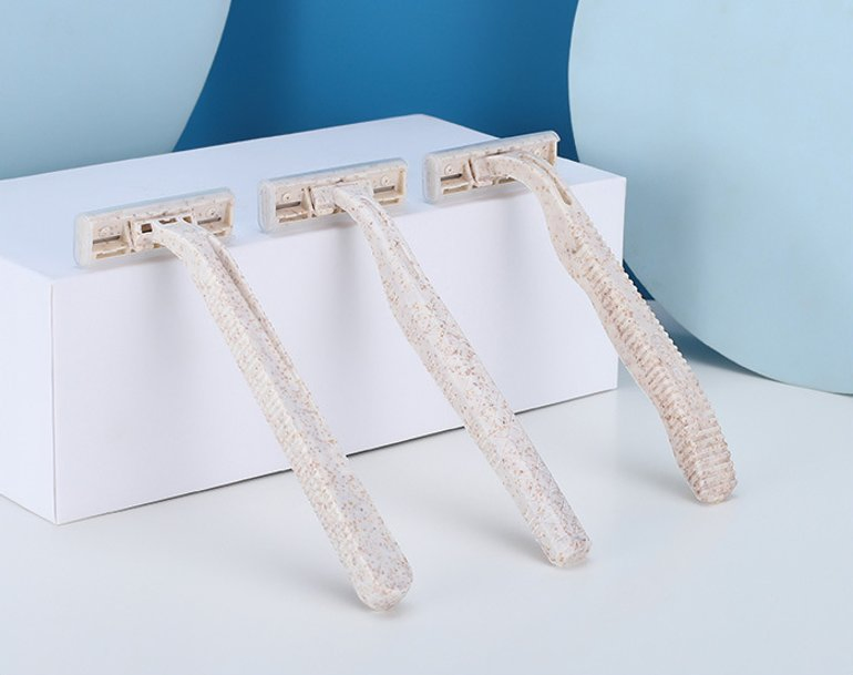 Biodegradable Eco Friendly Guest Toiletries Kit Hotel Disposable Shaver Plastic Free