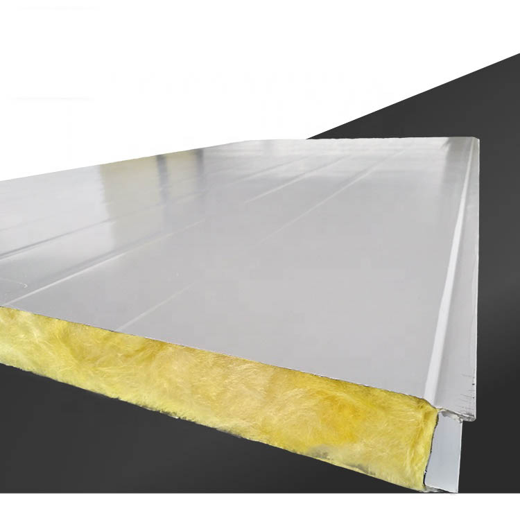Fireproof Glass Wool Sandwich Panel for Prefab House Insulation Wall