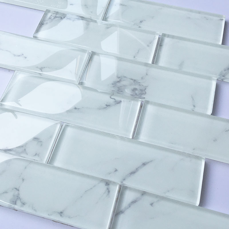 Стеклянная мозаика для стен 300x300 мм, метро