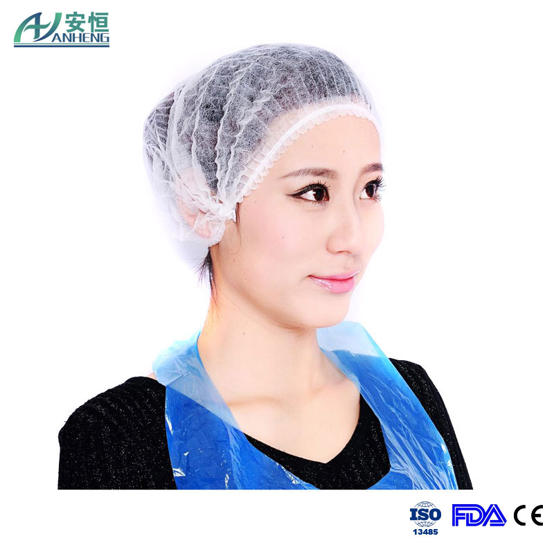 Blue Hygienic Mob Caps Hair Nets Catering Food Hygiene Mop