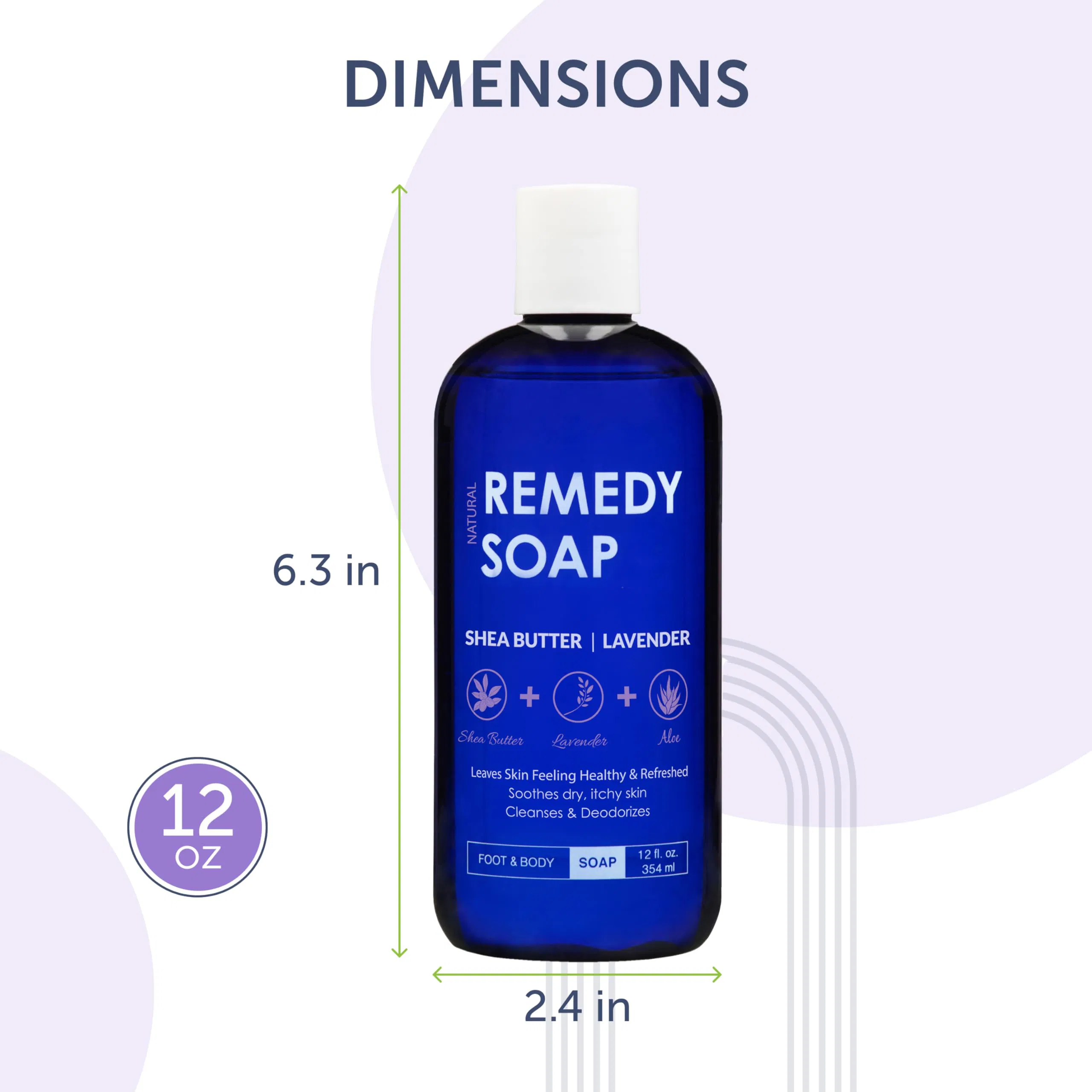 Beauty Cosmetics Body Care Lavender Shea Butter Body Wash Remedy Soap