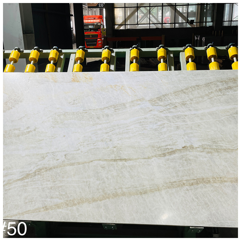 Brazilian Perla Santana Beige Exotic Quartzite Slabs