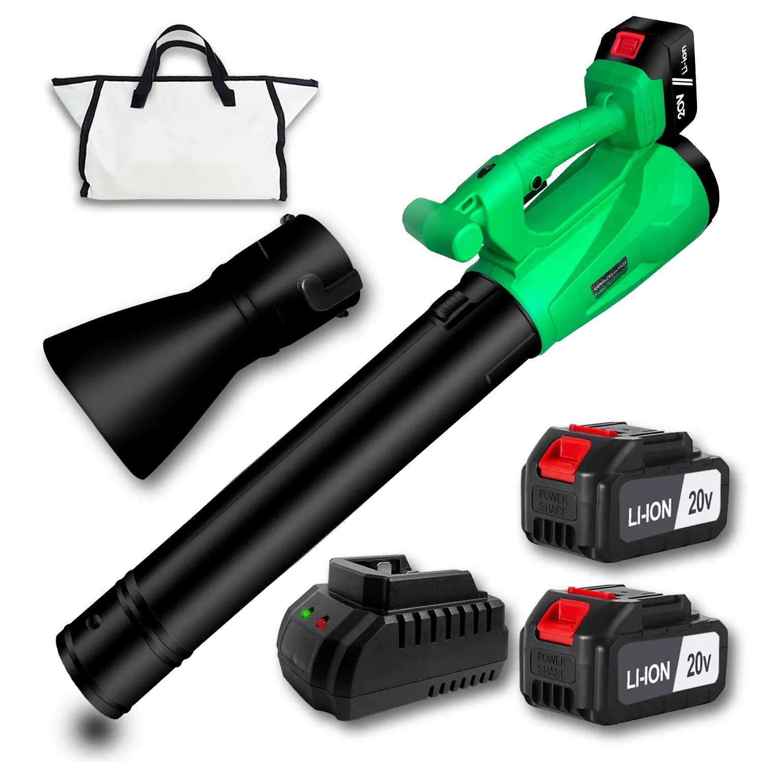 Powerful 20V Cordless Leaf Blower with Adjustable Speed Settings