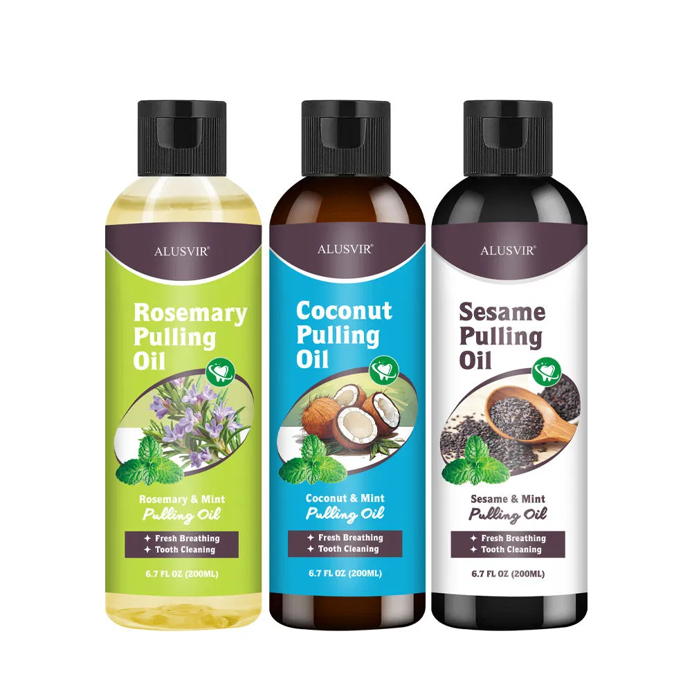 Teeth Whitening Mouthwash Alcohol-Free Mint & Coconut Peppermint Oil Enhanced with Natural Ingredients