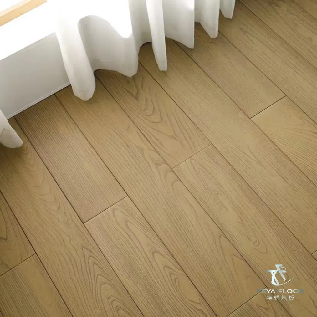 Chinese Teak Brown Color Prefinished Locust Hardwood Flooring
