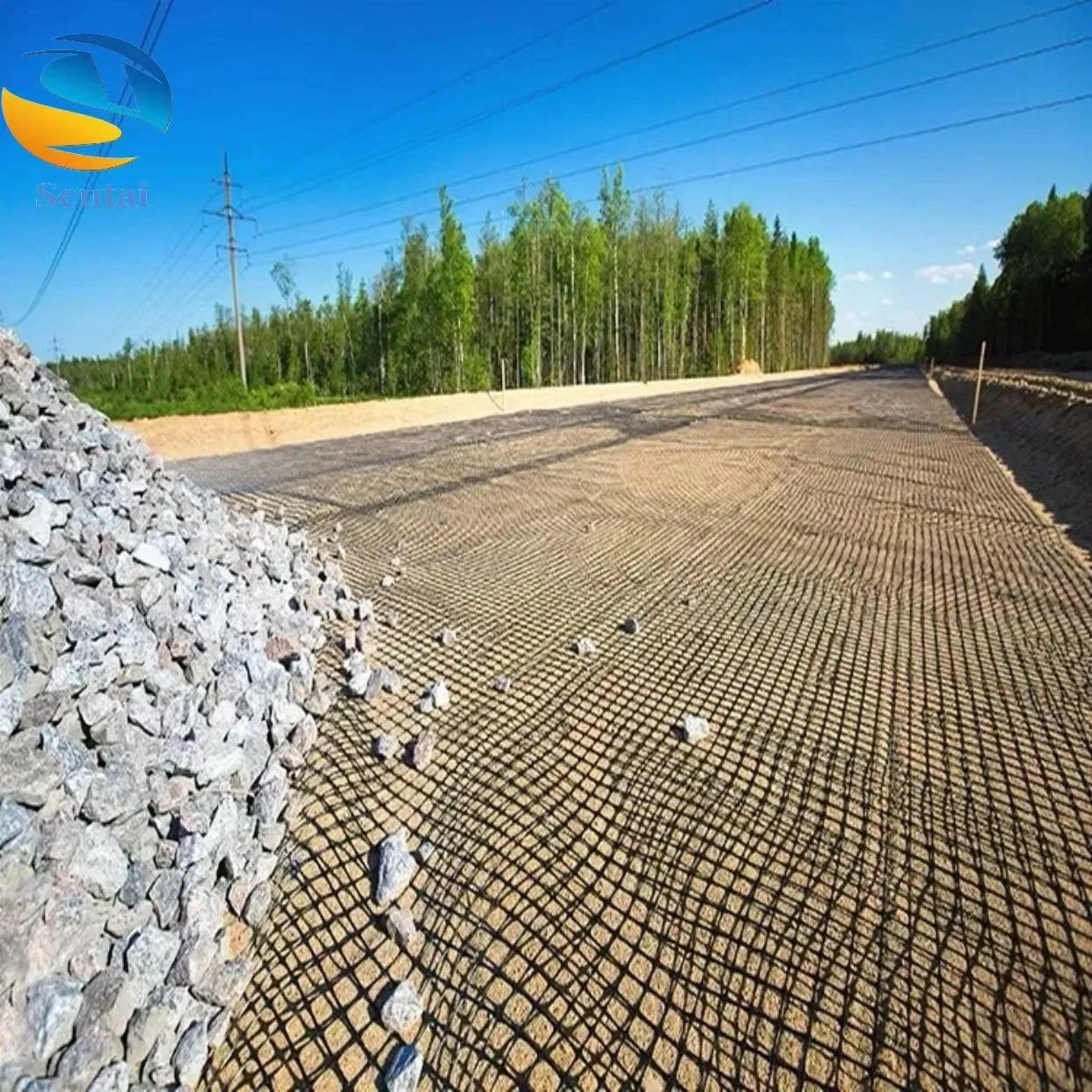 Black Asphalt Road Biaxial Plastic Geogrid for High-Quality Reinforcement Earthwork with MSDS
