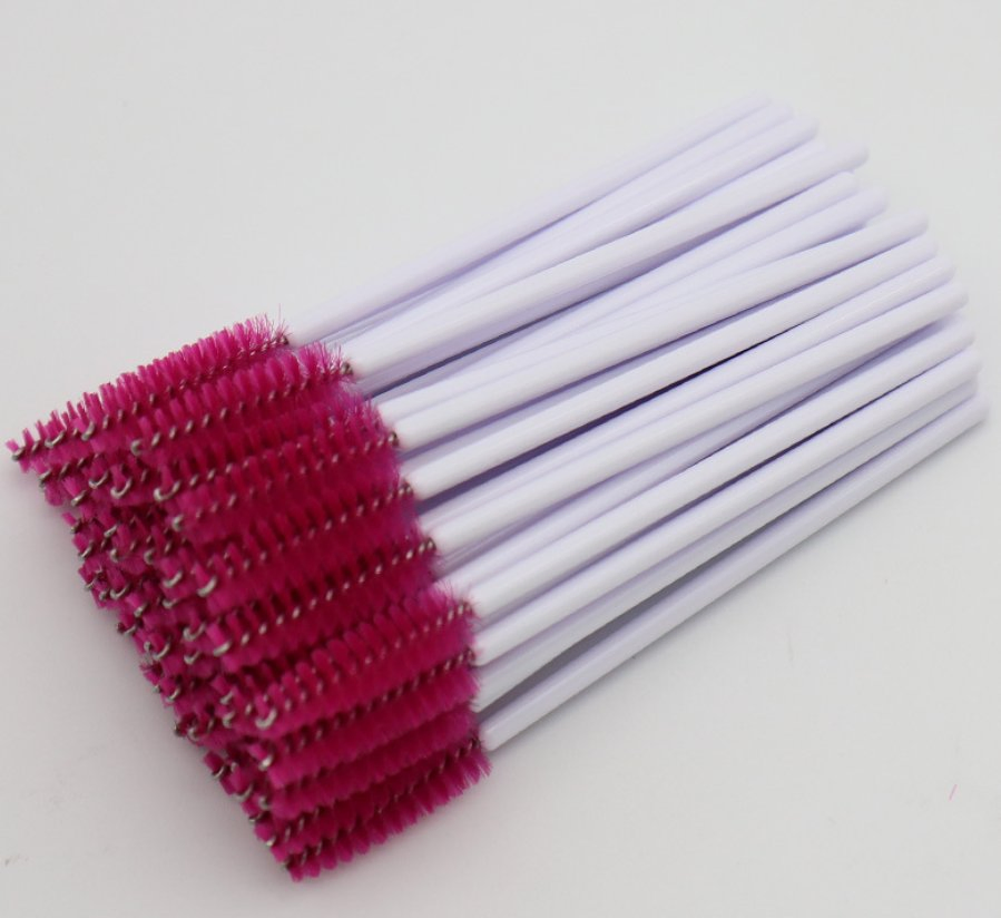 Disposable Plastic Handle Nylon Mascara Brush Eyelash Extension Micro Brush