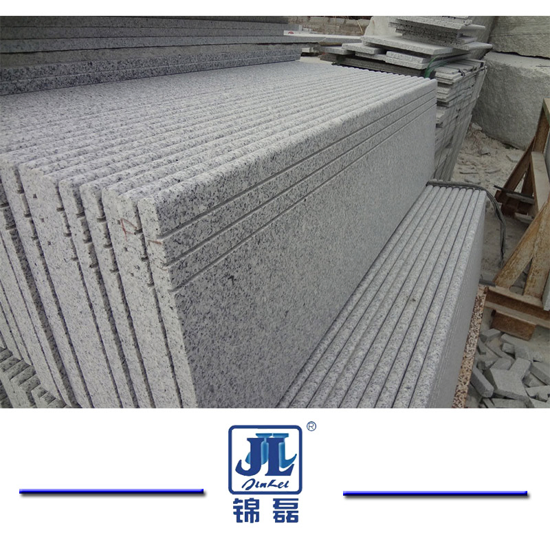 Light Grey Granite Rusty Yellow Granite Stone Indoor Staircase