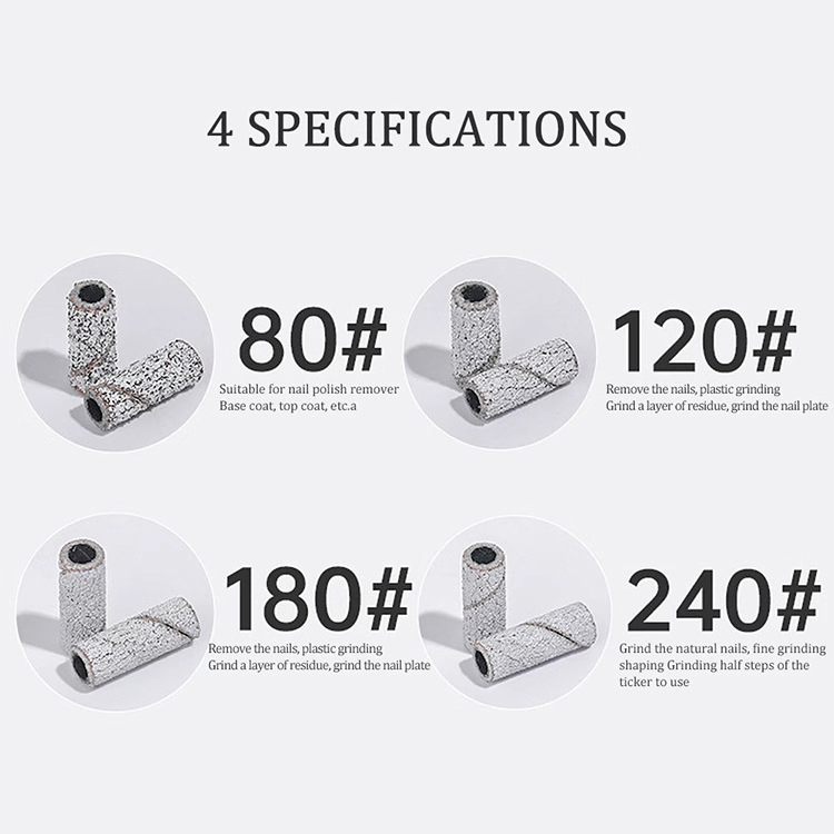 Professional 50PCS/Box 3mm Mini Nail Drill Bits Nail Art Tools Sanding Bands