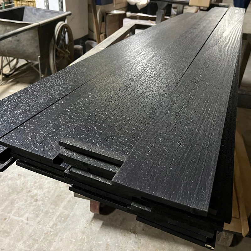 Home Stay Balcony 3D Yakisugi Shou Sugi Ban Burnt Wood Decorative Laminate Wall Covering Panels