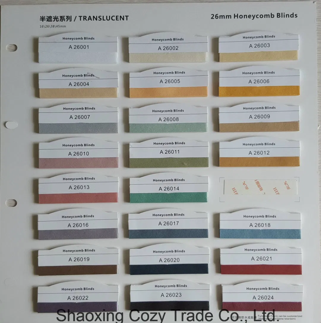 Blackout Printed Design Honeycomb Blinds Fabric