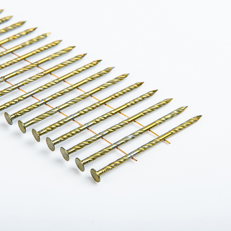 Stainless Steel Collator Rolled Siding Shark 1-1/4" Coil Nail for Wooden Pallets