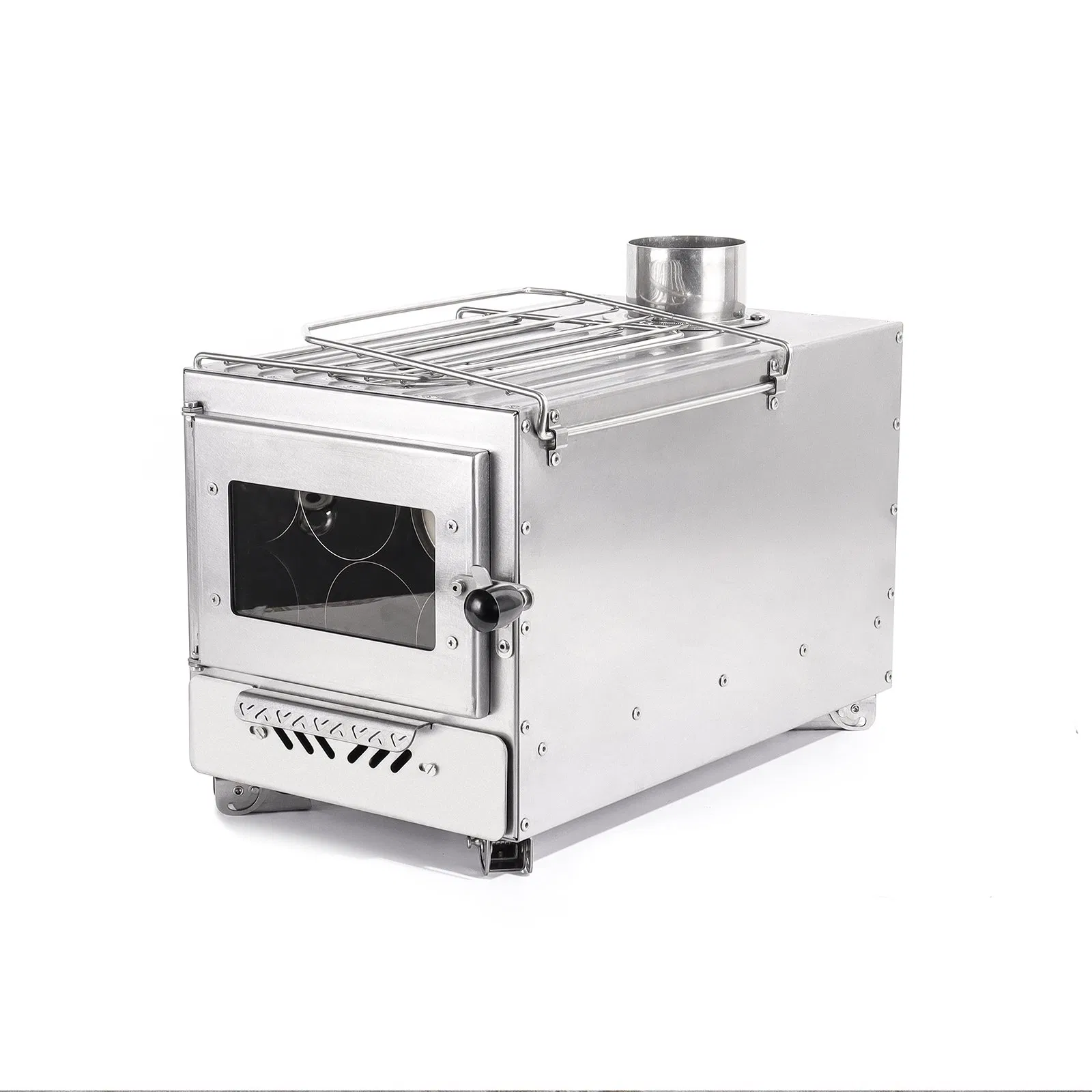 Дровяная печь для сауны в палатку из нержавеющей стали