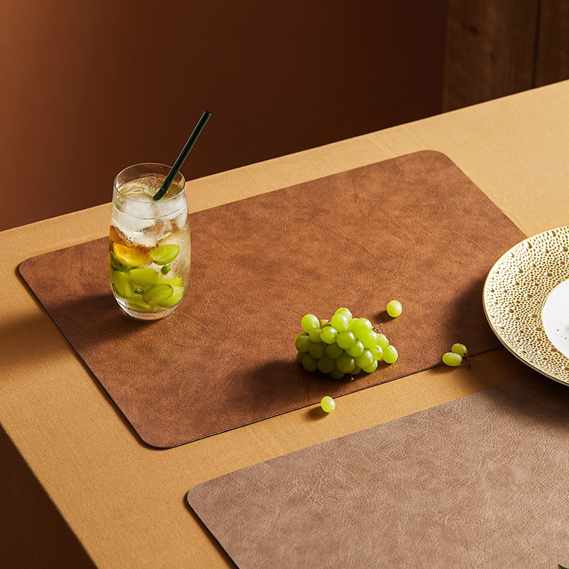 Nordic Style Leather Dining Placemats Faux Leather Placemats Dining Place Mat