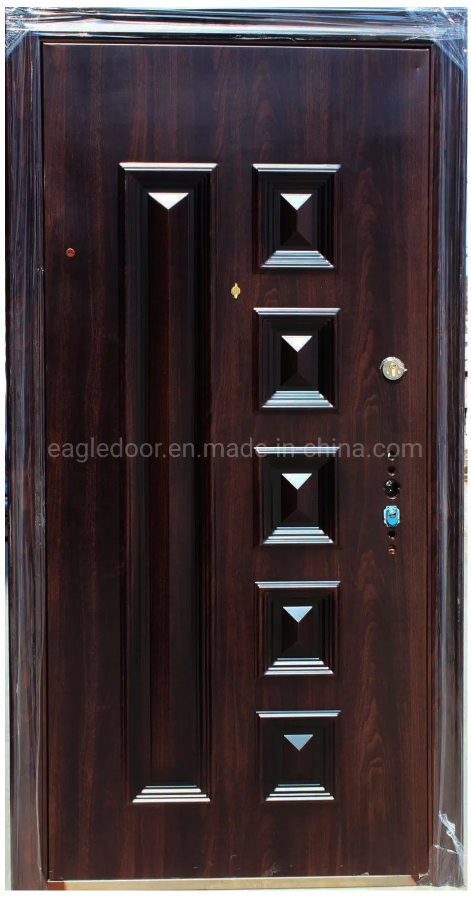 2023 Top Quality Exterior Metal Steel Security Door (EF-S124)