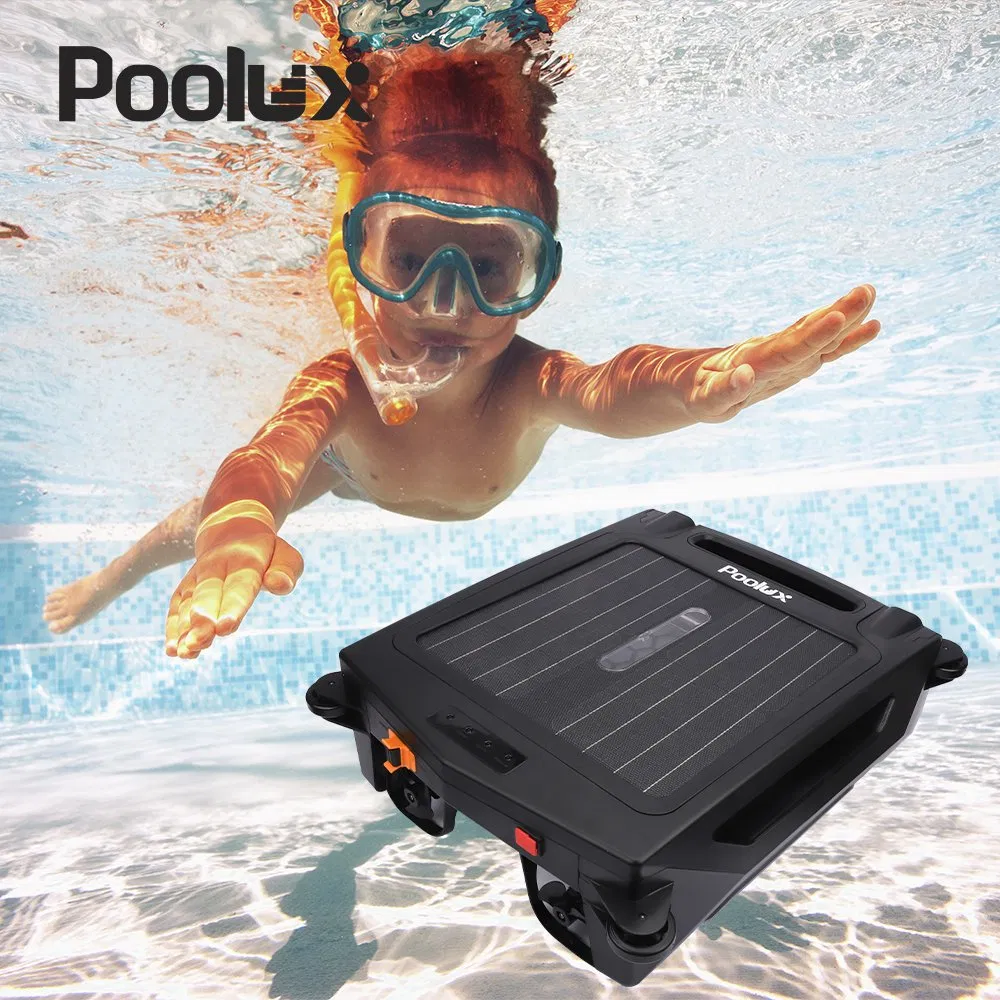 Poolux Underwater Crawler Cleaning Robot Swimming Pool Robotic Automatic Cordless Robot Cleaner for Above Ground