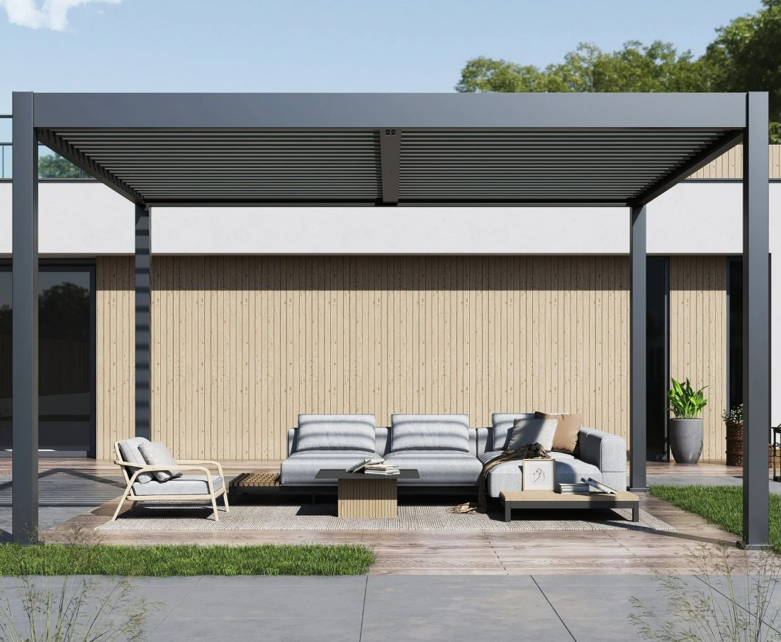 Premium Motorized Aluminum Pergola for Outdoor Patio with Durable Construction