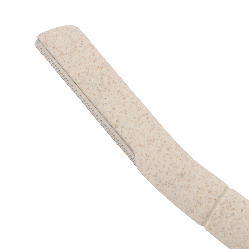 Pack of 12PCS Wheat Straw Biodegradable Material Eyebrow Razor