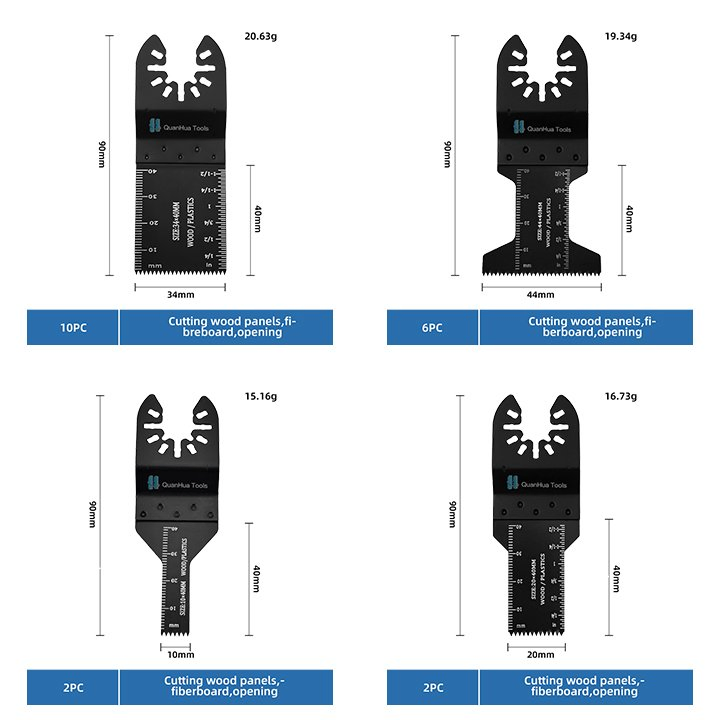 Премиум пилки HCS для осциллятора, 24 шт