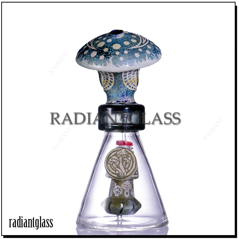 Haboo Hat Man Image Glass Water Pipe Hookah Smoking Crack Pipes