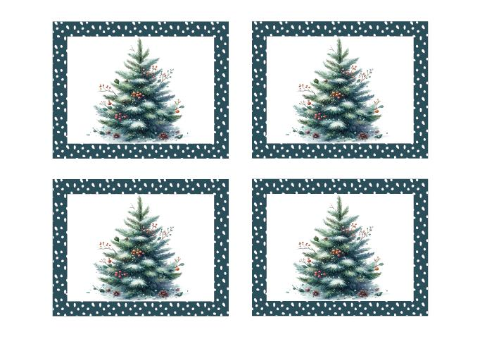 Custom Christmas Placemats for Decoration